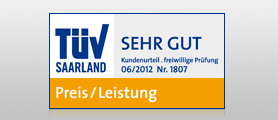 T&Uuml;V SAARLAND tested smartmobil.de mit SEHR GUT